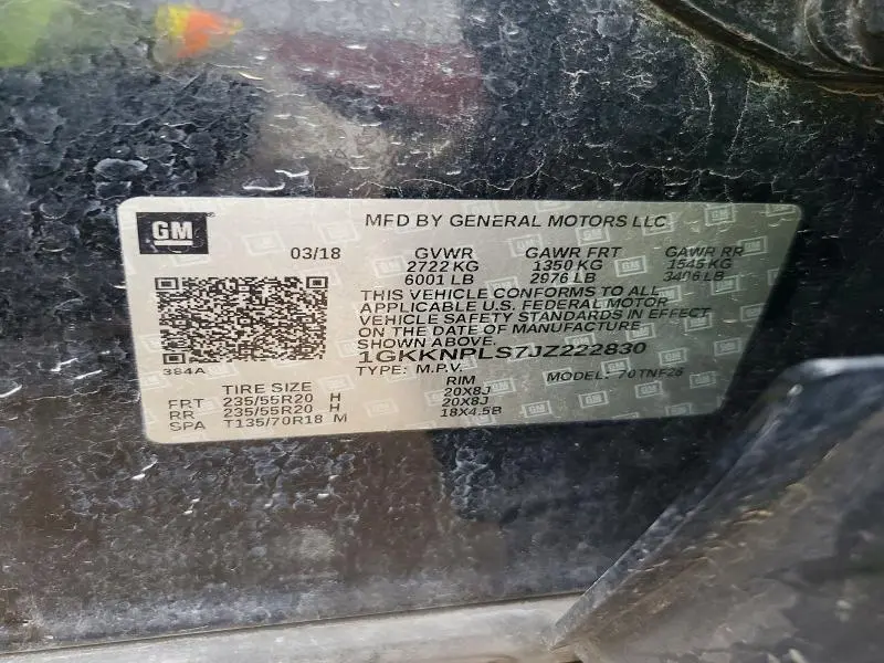 2018 GMC ACADIA DENALI  