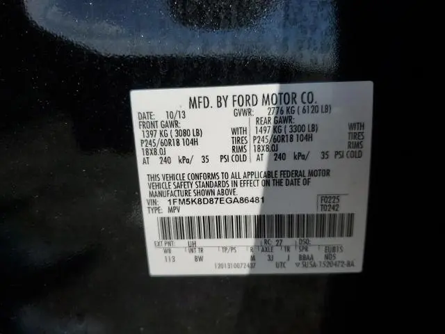 2014 FORD EXPLORER XLT  