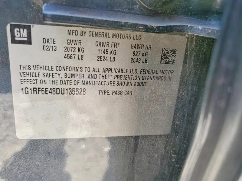 2013 CHEVROLET VOLT   
