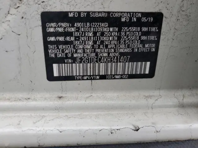 2019 SUBARU CROSSTREK PREMIUM  