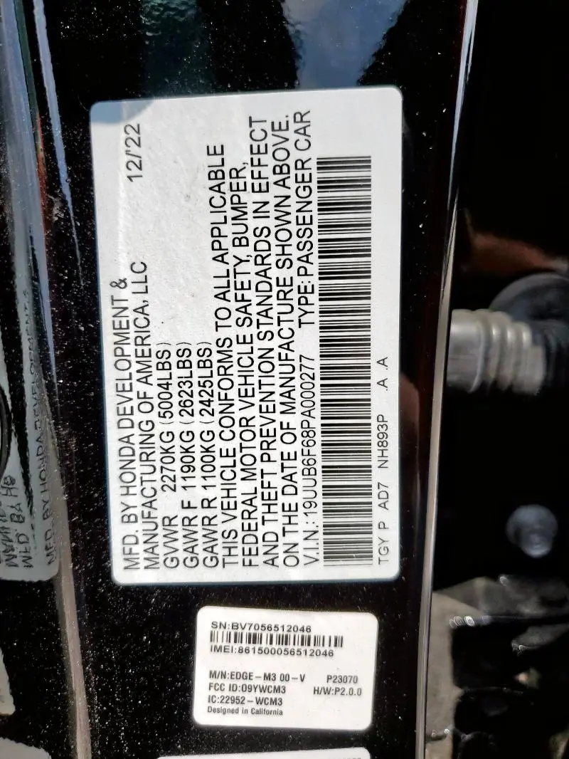 2023 ACURA TLX ADVANCE  