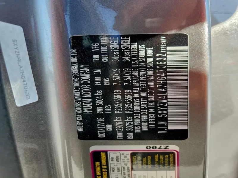 2017 HYUNDAI SANTA FE SPORT   