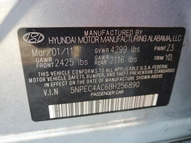 2011 HYUNDAI SONATA SE  