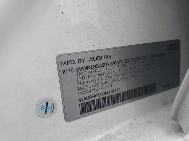 2016 AUDI A4 PREMIUM S-LINE  