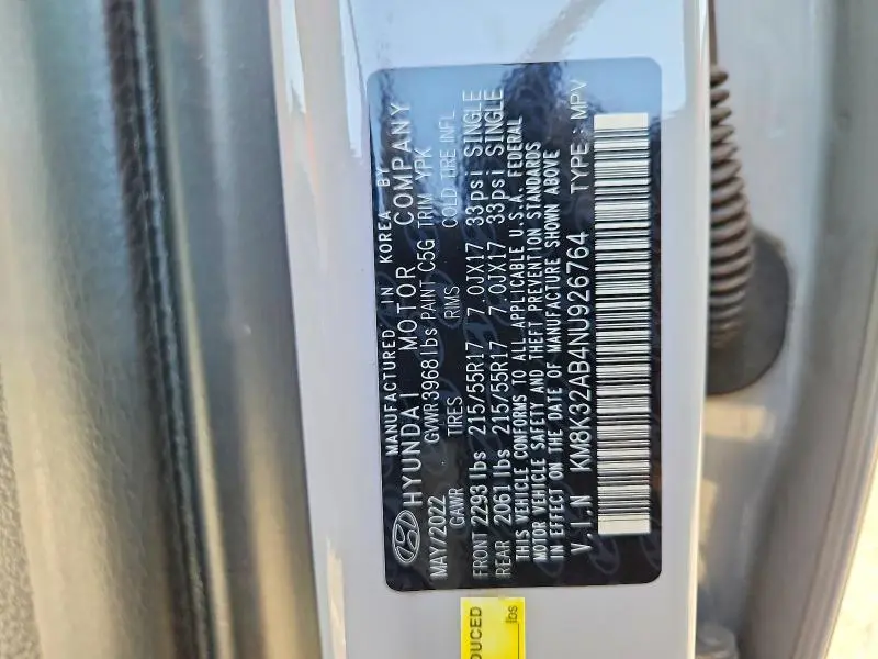2022 HYUNDAI KONA SEL  