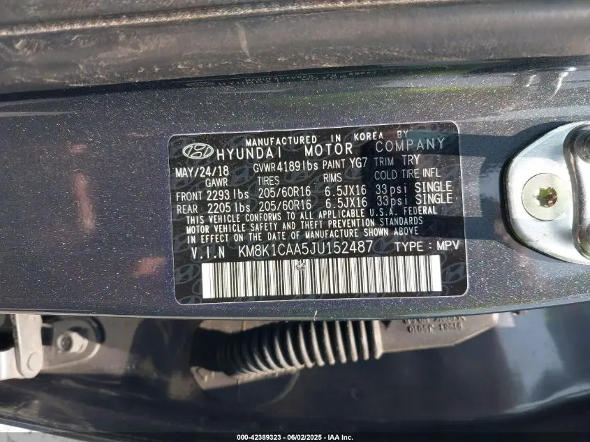 2018 HYUNDAI KONA SE