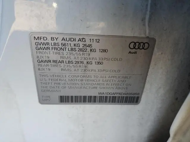 2013 AUDI Q5 PREMIUM PLUS  
