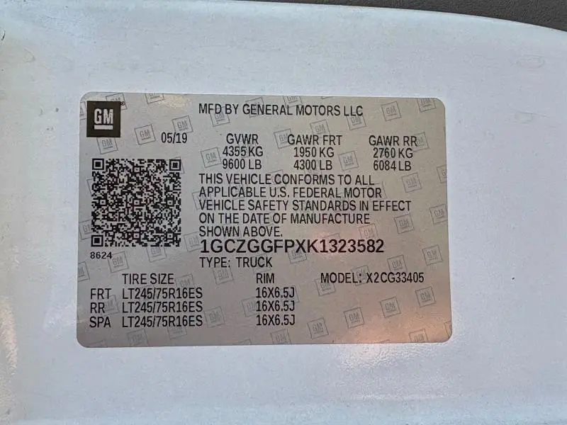 2019 CHEVROLET EXPRESS G3500   