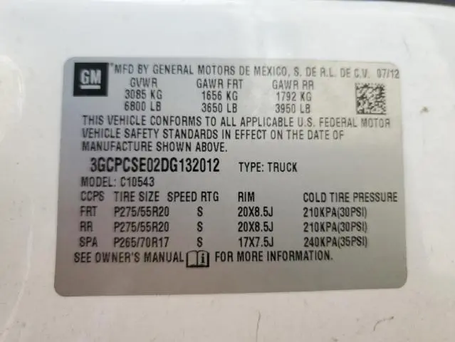 2013 CHEVROLET SILVERADO C1500 LT