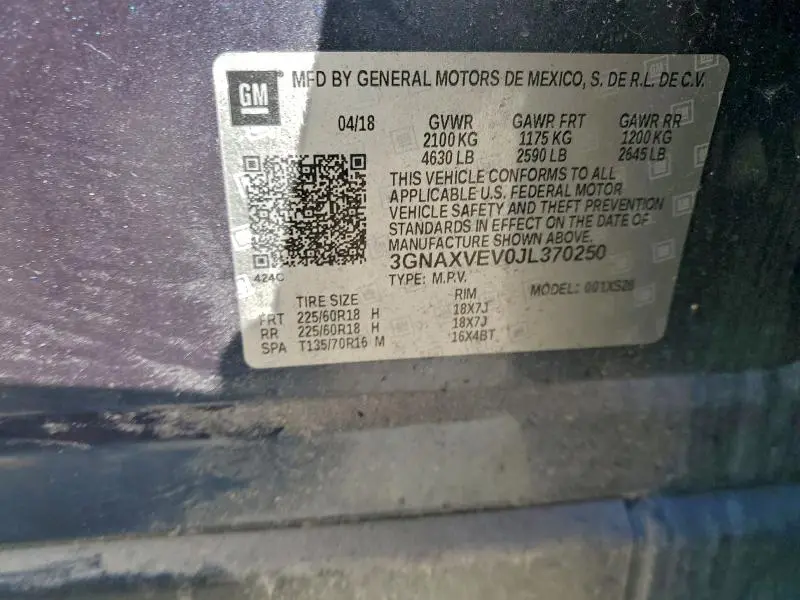 2018 CHEVROLET EQUINOX PREMIER  