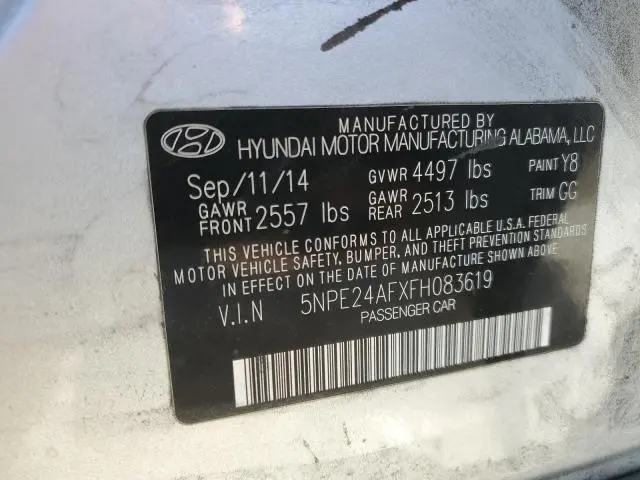 2015 HYUNDAI SONATA SE  