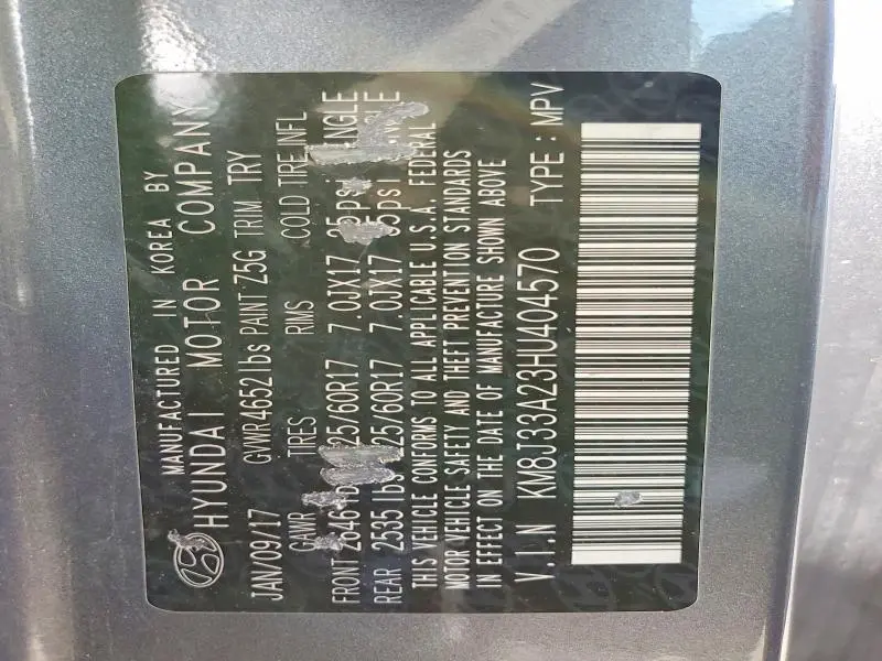 2017 HYUNDAI TUCSON ECO  