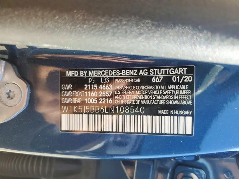 2020 MERCEDES-BENZ CLA AMG 35 4MATIC  