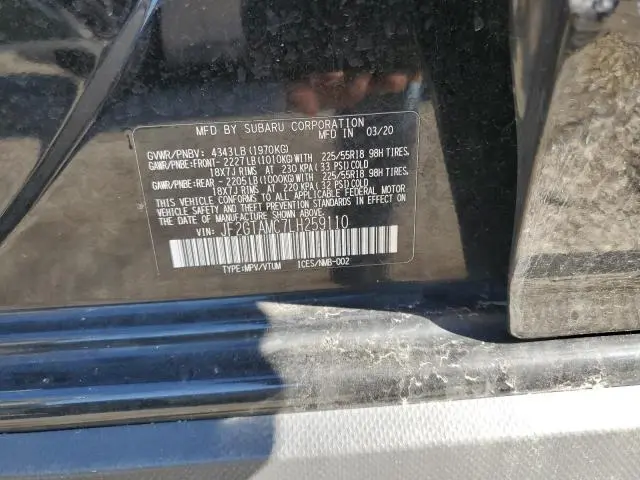 2020 SUBARU CROSSTREK LIMITED  