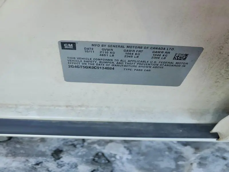 2012 BUICK REGAL PREMIUM  