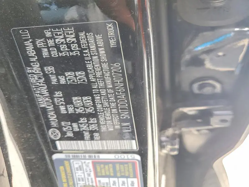 2022 HYUNDAI SANTA CRUZ SEL PREMIUM  