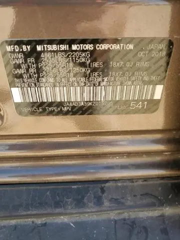 2019 MITSUBISHI OUTLANDER SE