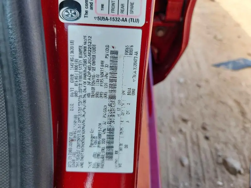 2013 FORD FIESTA SE  