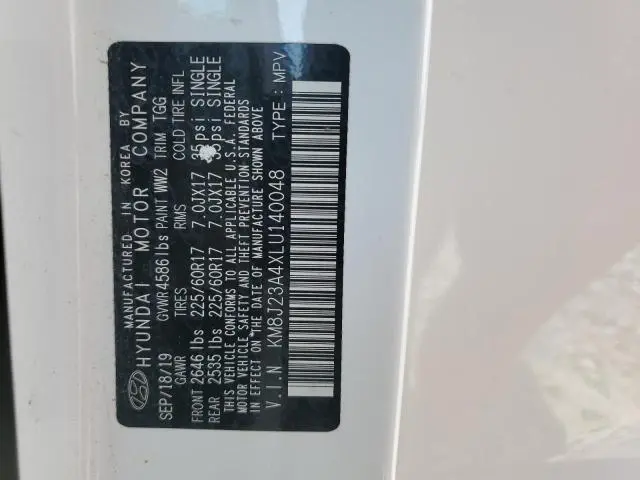 2020 HYUNDAI TUCSON SE  