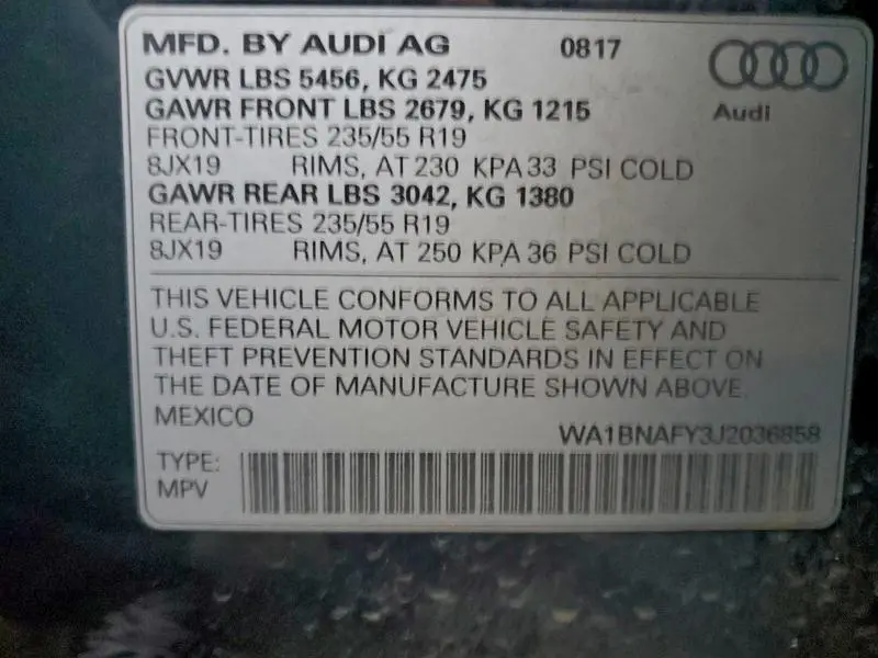 2018 AUDI Q5 PREMIUM PLUS  