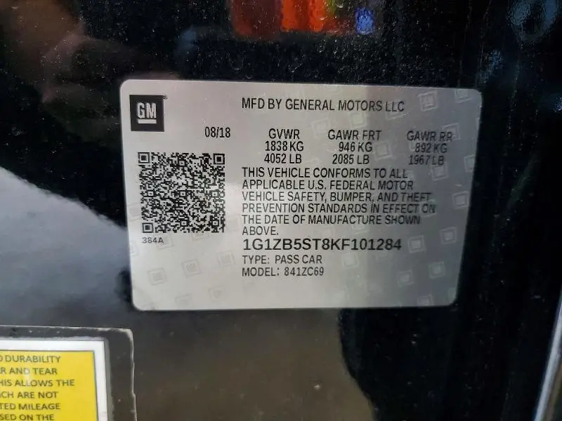2019 CHEVROLET MALIBU LS  