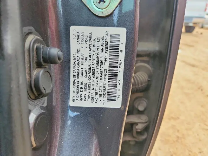 2013 HONDA CIVIC LX  