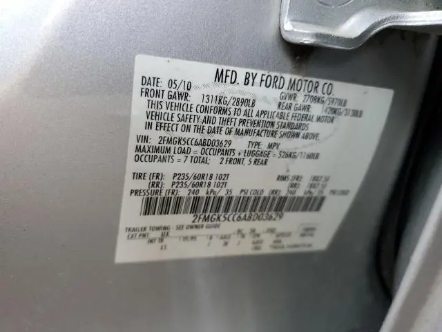 2010 FORD FLEX SEL  