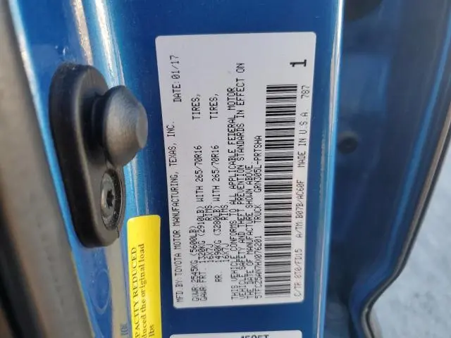 2017 TOYOTA TACOMA DOUBLE CAB  