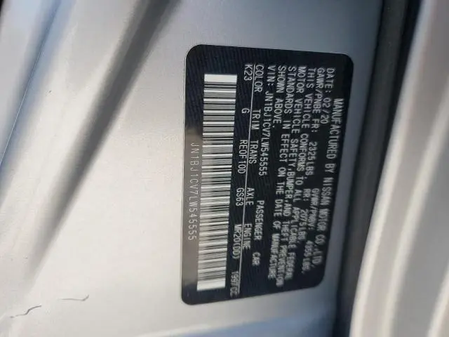 2020 NISSAN ROGUE SPORT S  