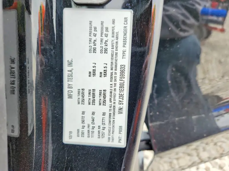 2020 TESLA MODEL 3   