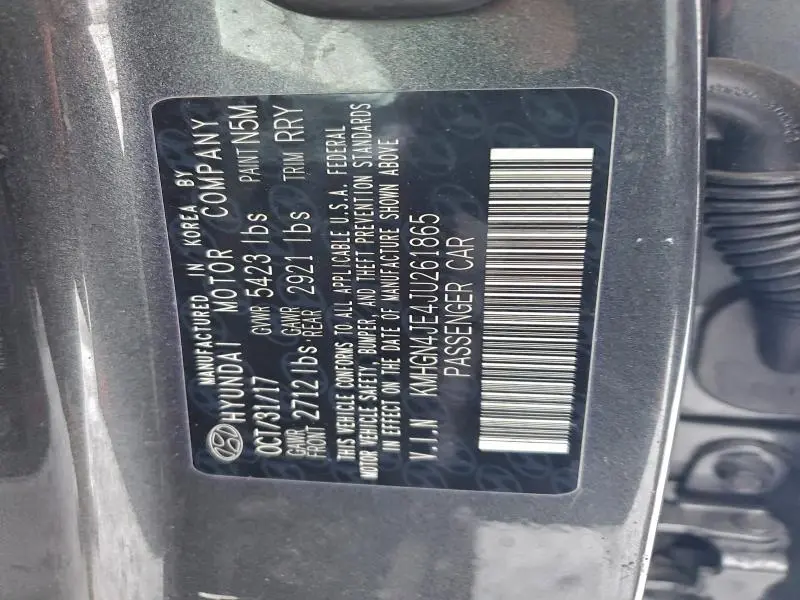 2018 GENESIS G80 BASE  