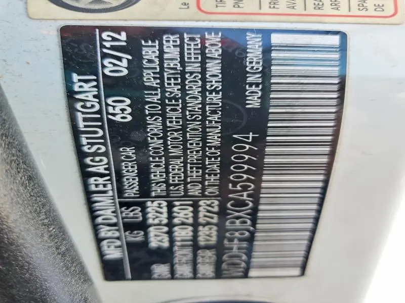 2012 MERCEDES-BENZ E 350 4MATIC  