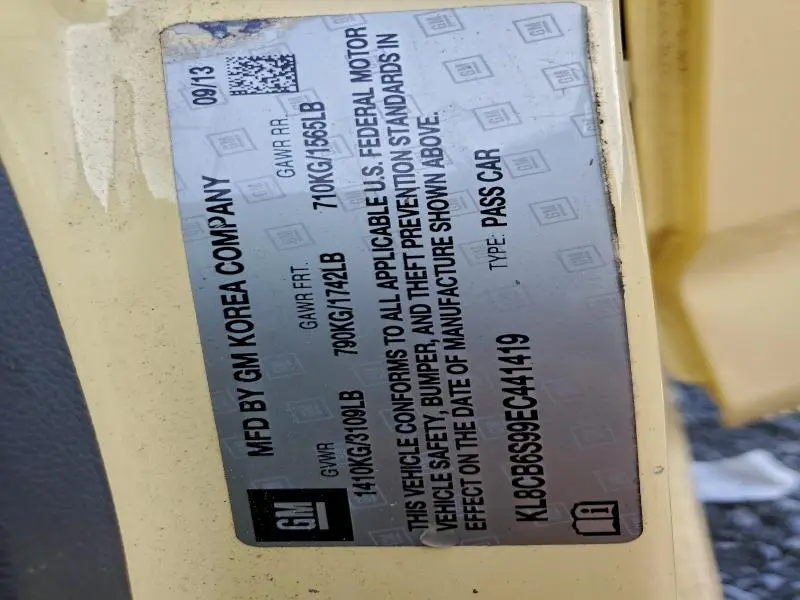 2014 CHEVROLET SPARK LS  