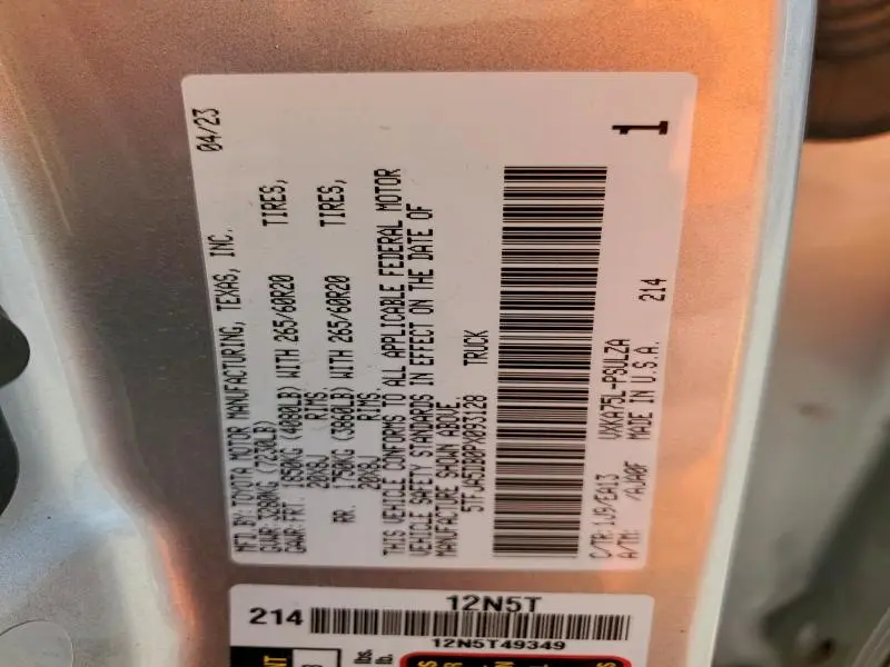 2023 TOYOTA TUNDRA CREWMAX LIMITED  