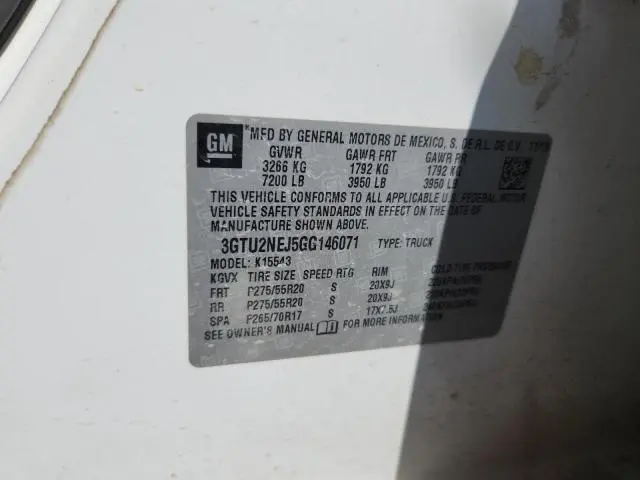 2016 GMC SIERRA K1500 SLT  