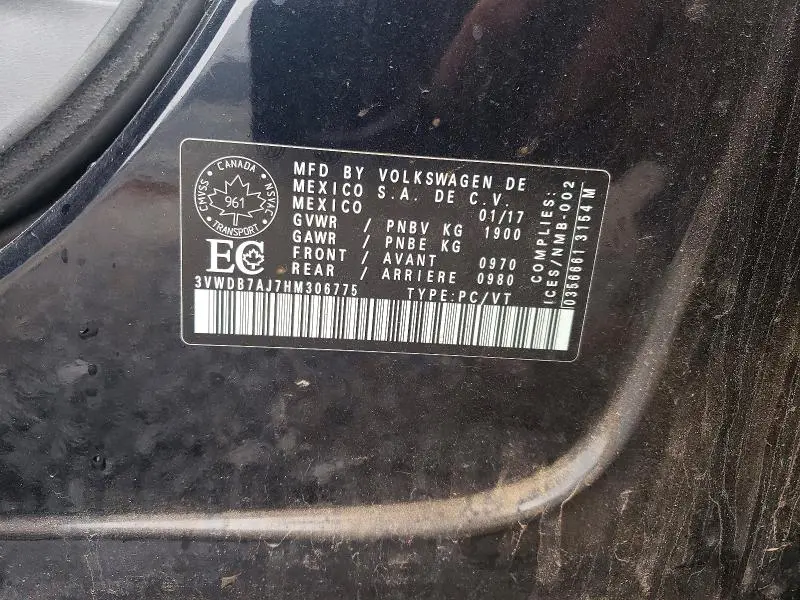 2017 VOLKSWAGEN JETTA SE/WOLFSBURG  