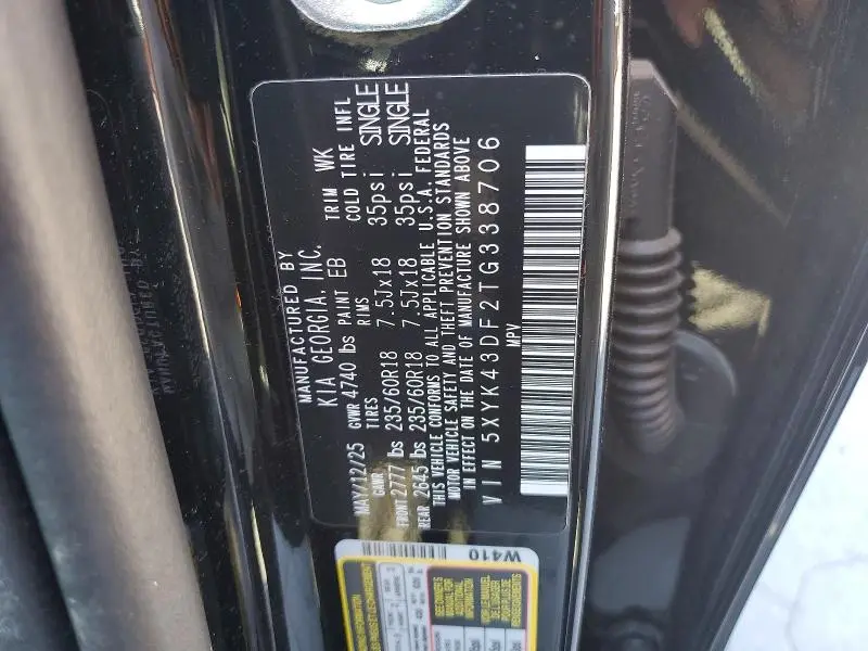 2026 KIA SPORTAGE SX  