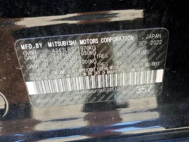 2022 MITSUBISHI OUTLANDER SPORT ES