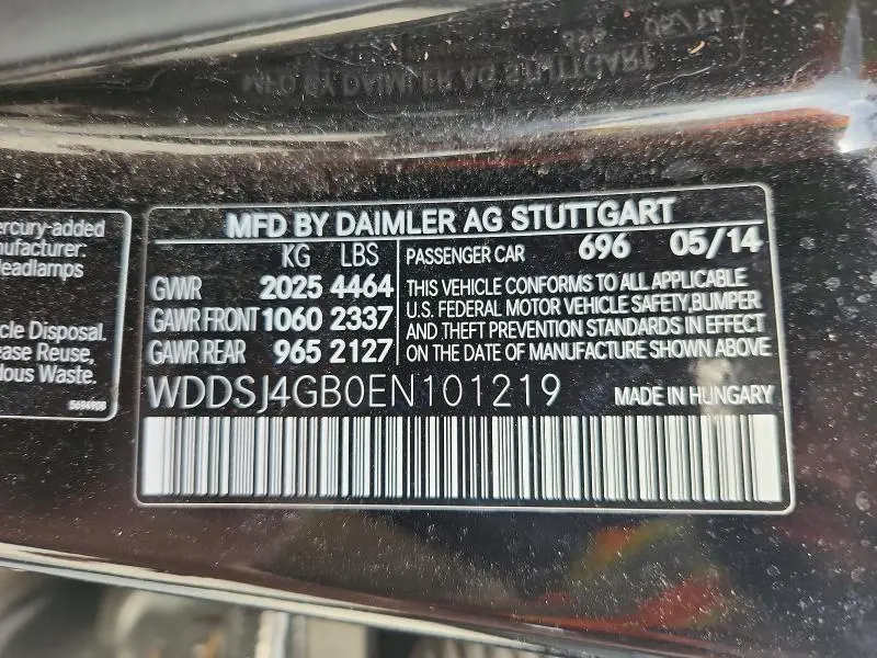 2014 MERCEDES-BENZ CLA 250 4MATIC  