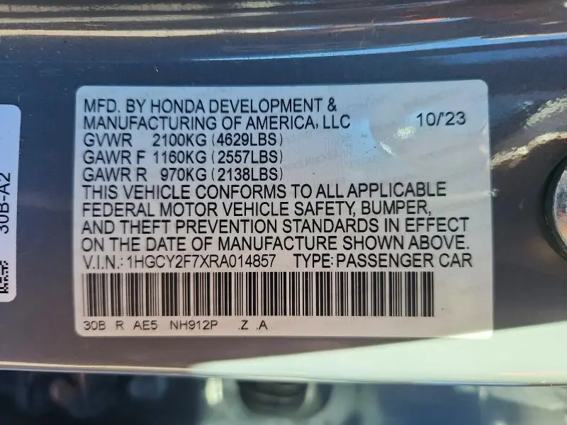 2024 HONDA ACCORD HYBRID SPORT-L  
