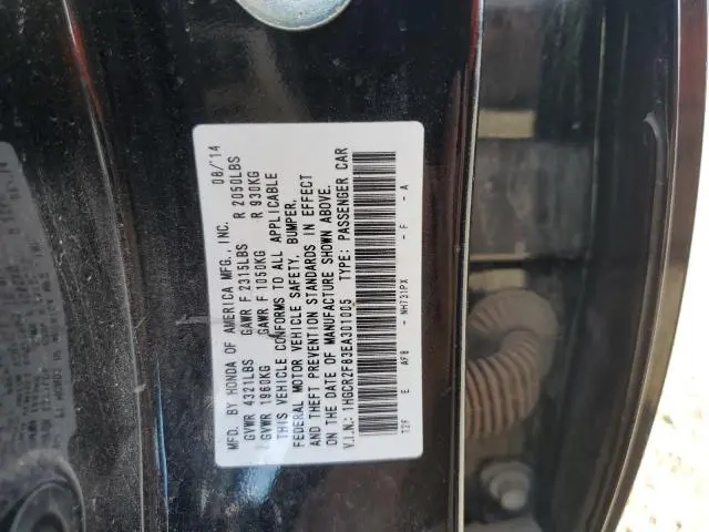 2014 HONDA ACCORD EXL  