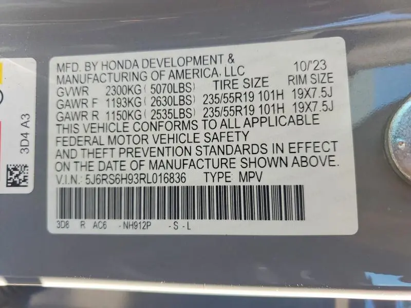 2024 HONDA CR-V SPORT TOURING  