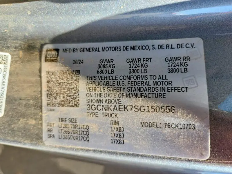 2025 CHEVROLET SILVERADO K1500  