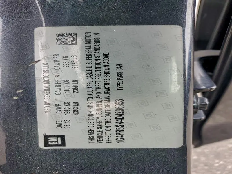 2013 BUICK VERANO CONVENIENCE  