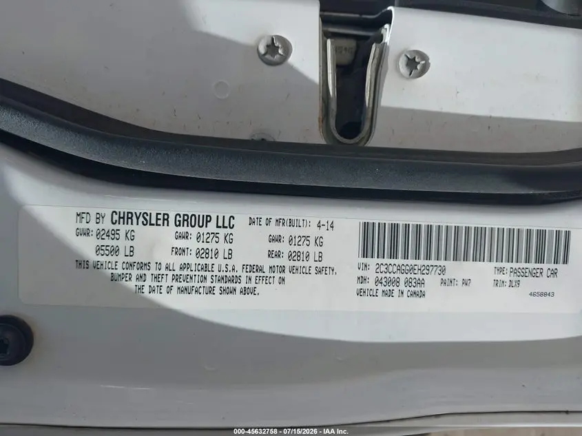 2014 CHRYSLER 300 300S