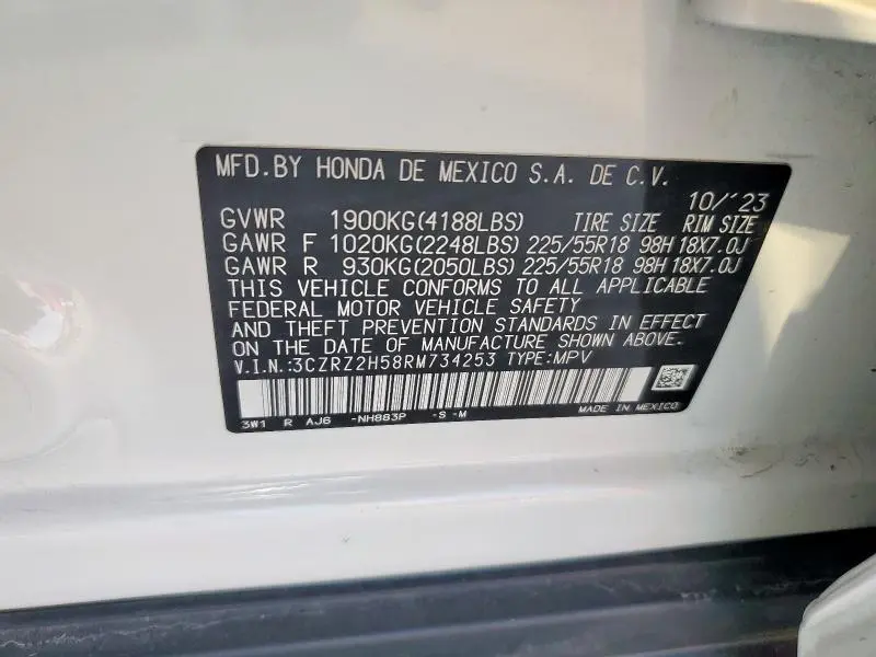 2024 HONDA HR-V SPORT  