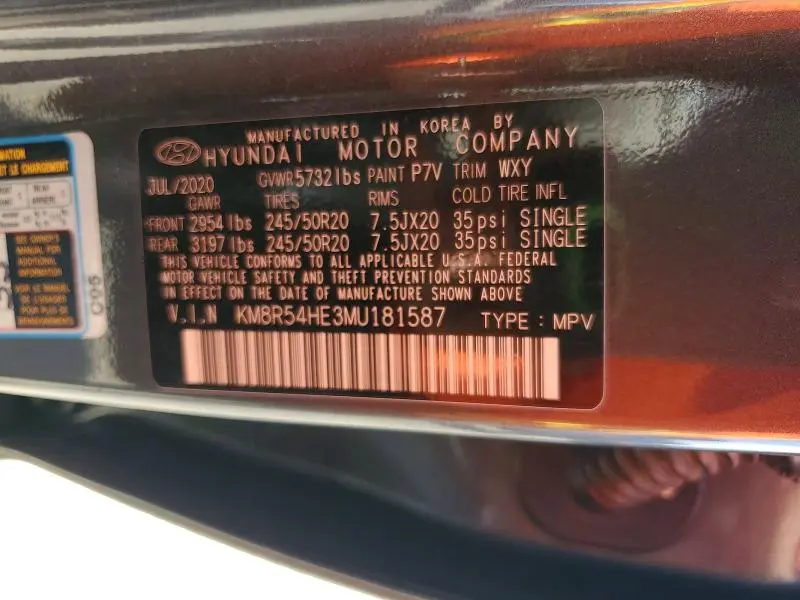 2021 HYUNDAI PALISADE LIMITED  