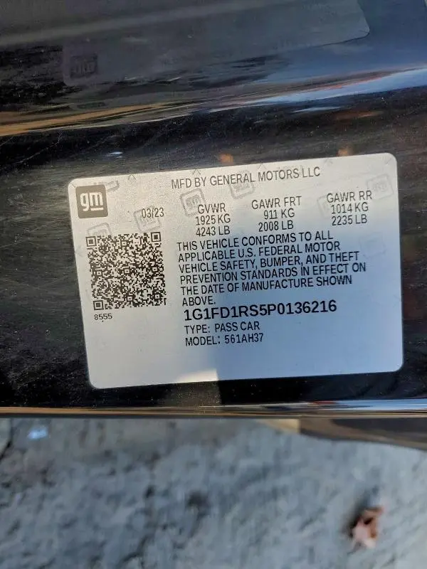 2023 CHEVROLET CAMARO LT  