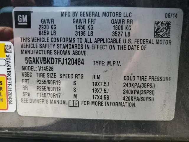 2015 BUICK ENCLAVE   