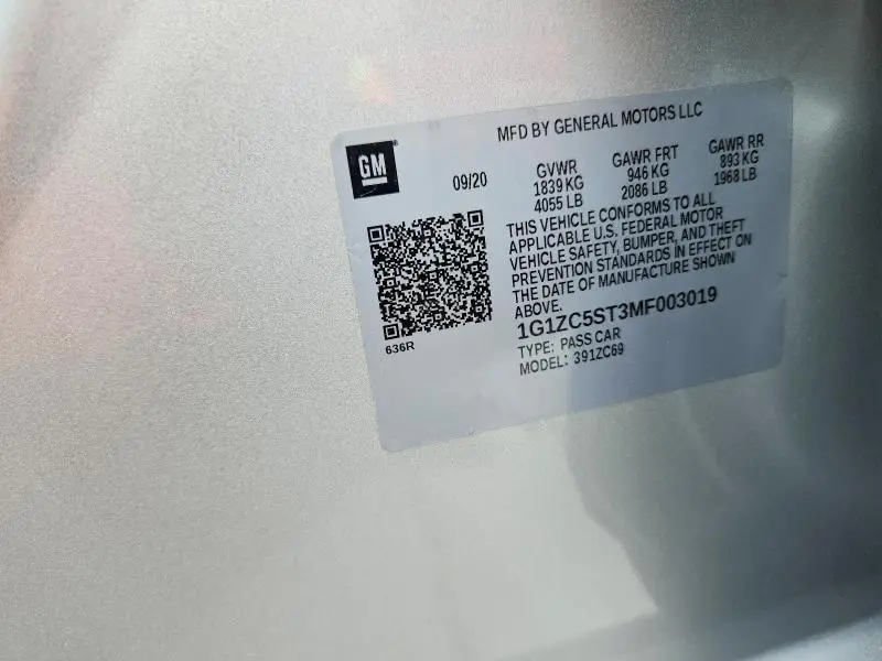 2021 CHEVROLET MALIBU LS  